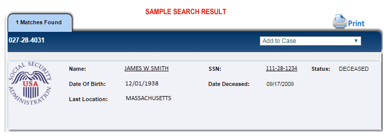 Death Records Search